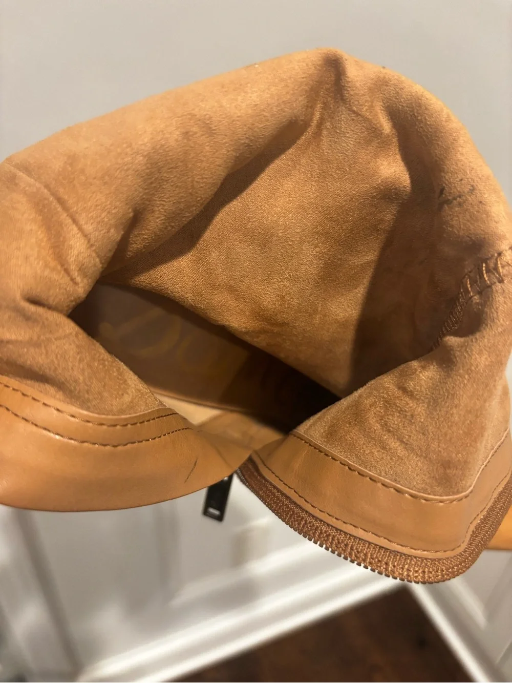 Sam Edelman Over-the-Knee Suede Boots in Cognac